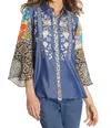 John Mark Edison Tunic In Multi In Multi