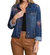 John Mark Fallon Jacket In Medium Denim In Blue