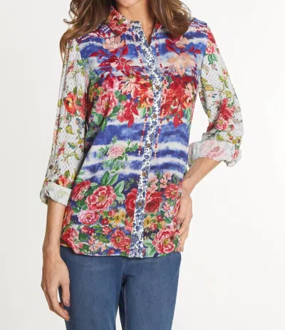 John Mark Gina Tunic In Multi Floral