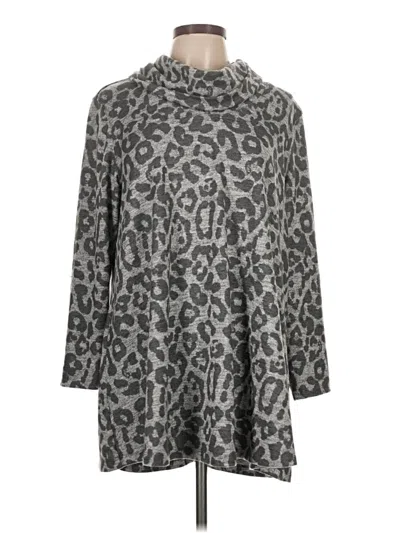 Pre-owned John Mark Poncho In Gray