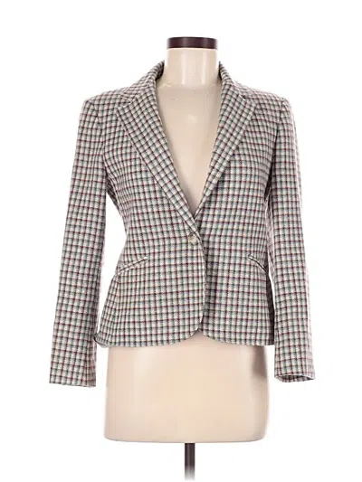 Pre-owned John Meyer Blazer Jacket In Burgundy