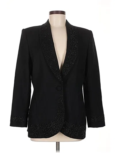 Pre-owned John Meyer Of Norwich Wool Blazer Jacket In Black