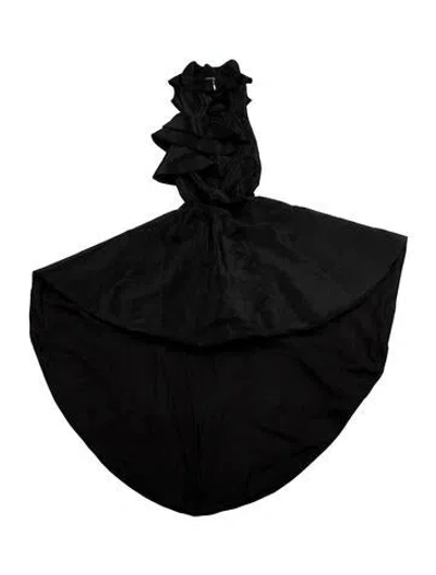 Pre-owned John Paul Ataker Mock Neck Long Dress W/ Tags In Black