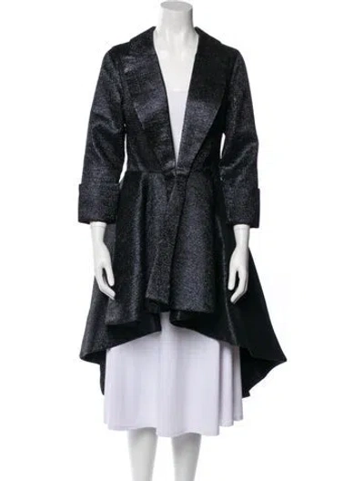 Pre-owned John Paul Ataker Printed Coat In Black