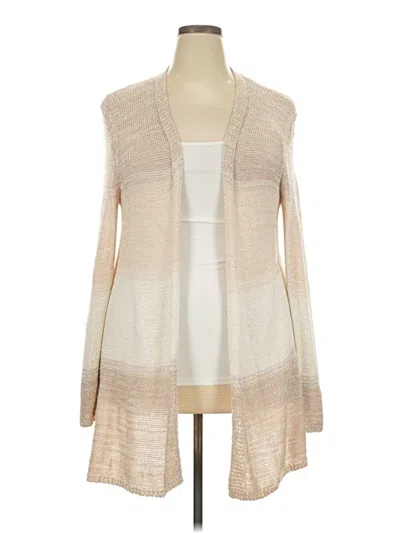 Pre-owned John Paul Richard Cardigan Sweater In Tan