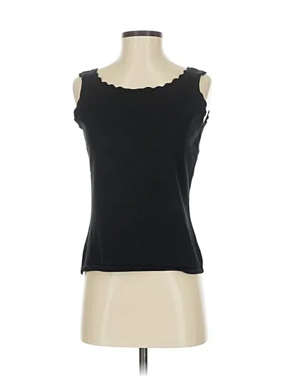 Pre-owned John Paul Richard Sleeveless Top Black Sweetheart Neckline Tops