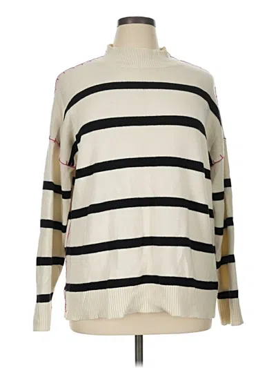 Pre-owned John Paul Richard Turtleneck Sweater In Ivory