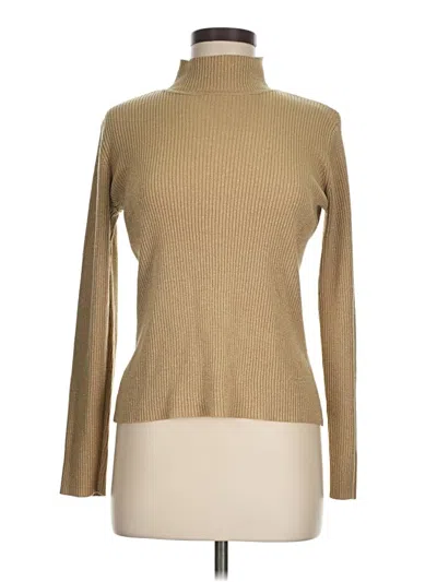 Pre-owned John Paul Richard Turtleneck Sweater In Tan