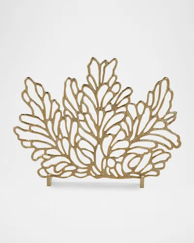 John-richard Botanical Fire Screen In Gold