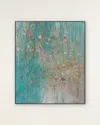 John-richard Chromatic Forest Original Painting By Teng Fei In Green