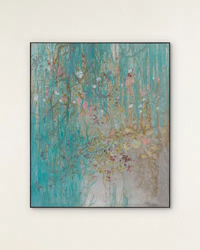 John-richard Chromatic Forest Original Painting By Teng Fei In Green