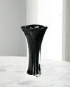 John-richard Collection Abyss Large Vase In Black