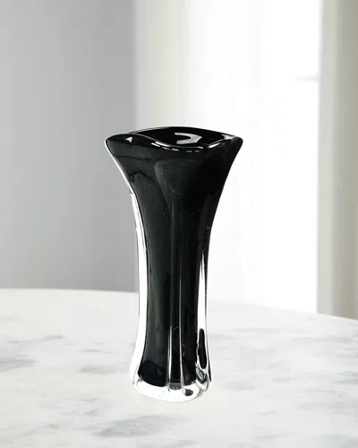 John-richard Collection Abyss Large Vase In Black