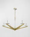 John-richard Collection Antares 6-light Chandelier, Large In Gold