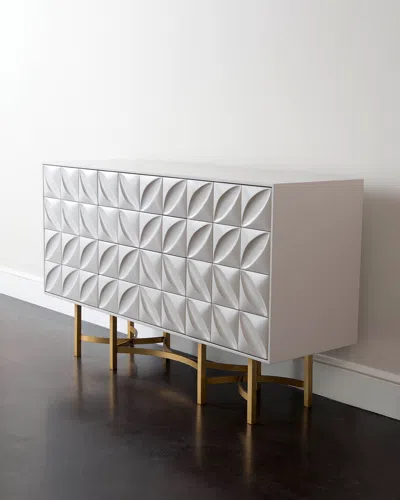 John-richard Collection Barrington Console In Taupe Mist