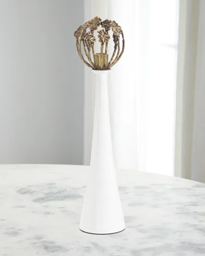 John-richard Collection Blossom Candleholder I In White