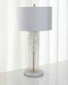 John-richard Collection Cascading Crystal Waterfall Table Lamp In Clear