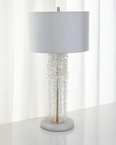 John-richard Collection Cascading Crystal Waterfall Table Lamp In Clear