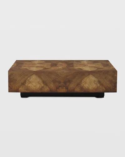 John-richard Collection Chelsea Walnut-burl Coffee Table In Brown