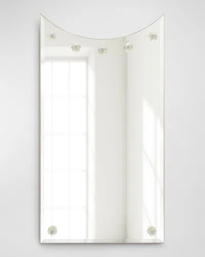 John-richard Collection Crescent Mirror In Gold