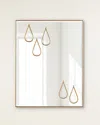 John-richard Collection Downpour Mirror In Gold