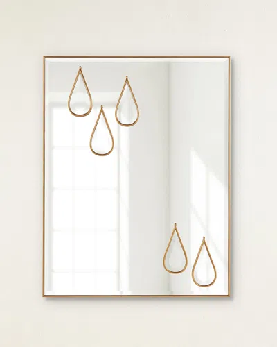 John-richard Collection Downpour Mirror In Gold
