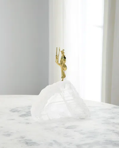 John-richard Collection Ethereal Dancer Sculpture On Selenite I In White