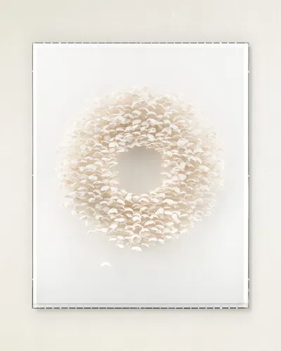 John-richard Collection Ethereal Wreath Original Wall Art In White