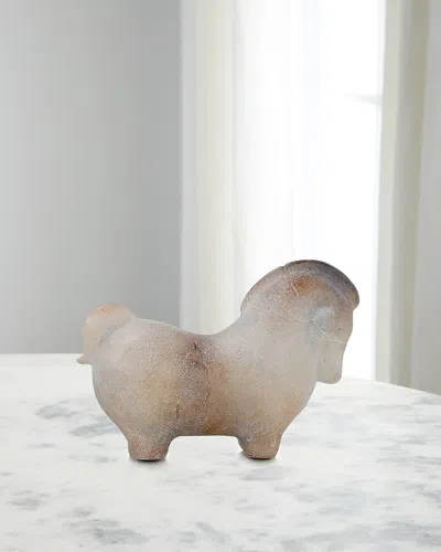 John-richard Collection Etruscan Horse Sculpture V In Brown