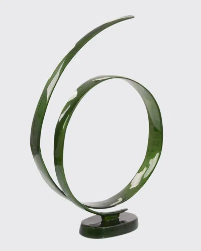 John-richard Collection Furling Sculpture In Nature's Green