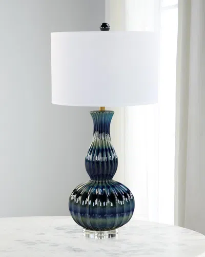 John-richard Collection Genevieve Table Lamp In Blue