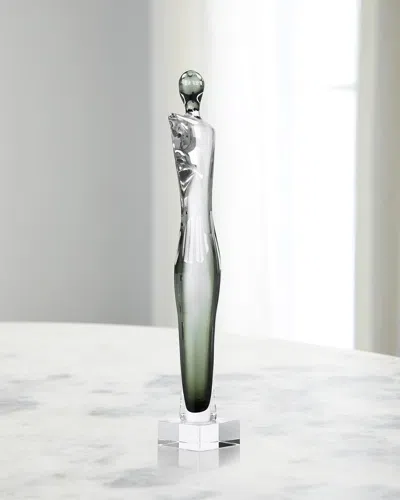 John-richard Collection Glass Silhouette Sculpture, Large In Metallic