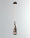 John-richard Collection Hand-blown Hanging Glass Pendant In Clear