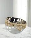 John-richard Collection Igneous Accent Bowl In Silver