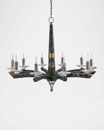 John-richard Collection Inverness 10-light Marble Chandelier, 53" Round In Multi