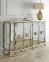 John-richard Collection Delancey Sideboard In Mirror/gold Trim