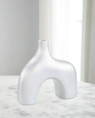 John-richard Collection Large Enigma Vessel, Silver In White