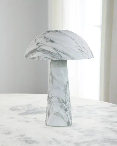 John-richard Collection Marble Canopy Table Lamp In Gray