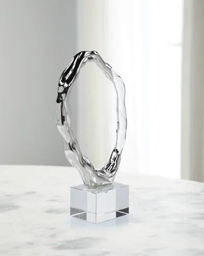 John-richard Collection Metallic Ice Sculpture In Gray