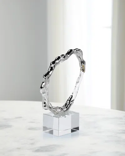 John-richard Collection Metallic Ice Sculpture In Transparent