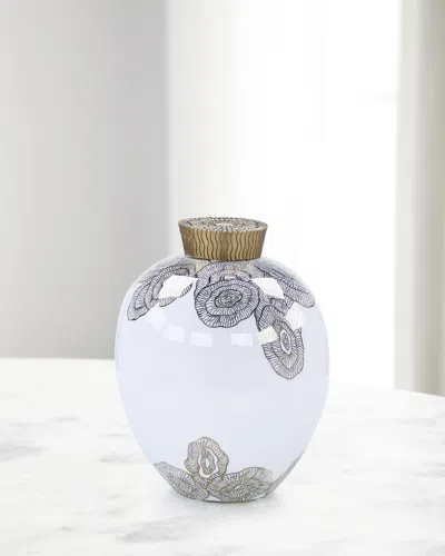 John-richard Collection Mithran Vase In White