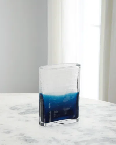 John-richard Collection Ocean Mist Vase In Blue