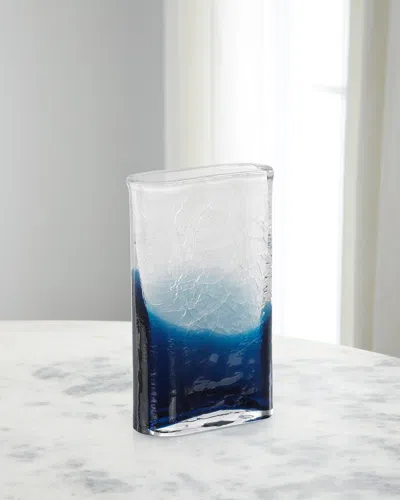 John-richard Collection Ocean Mist Vase In Blue