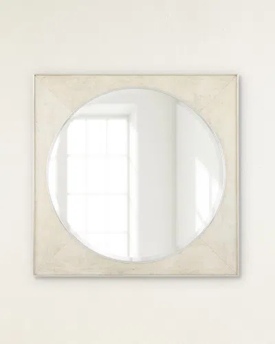 John-richard Collection Oculus Mirror In White