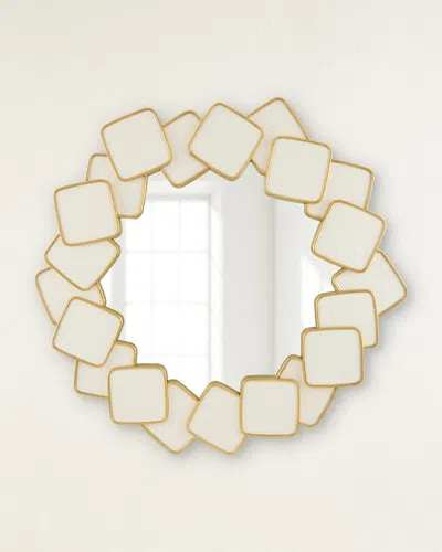 John-richard Collection Overlap Mirror In Gold