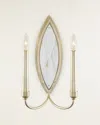 John-richard Collection Petaline 17" 2-light Wall Sconce In Champagne