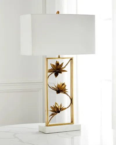 John-richard Collection Pianta Table Lamp In Gold