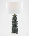 John-richard Collection Preto 33" Table Lamp In Gray