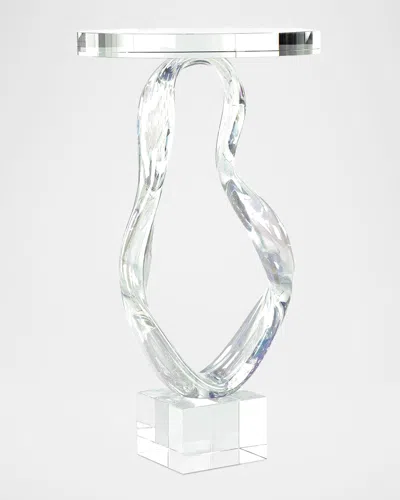 John-richard Collection Prismatic Loop Martini Table In White