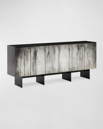 John-richard Collection Rainfall 6-door Sideboard In Gray